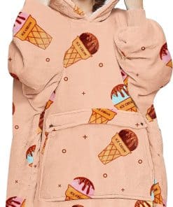 Manta con capucha de KFUBUO para adultos Sherpa con todos