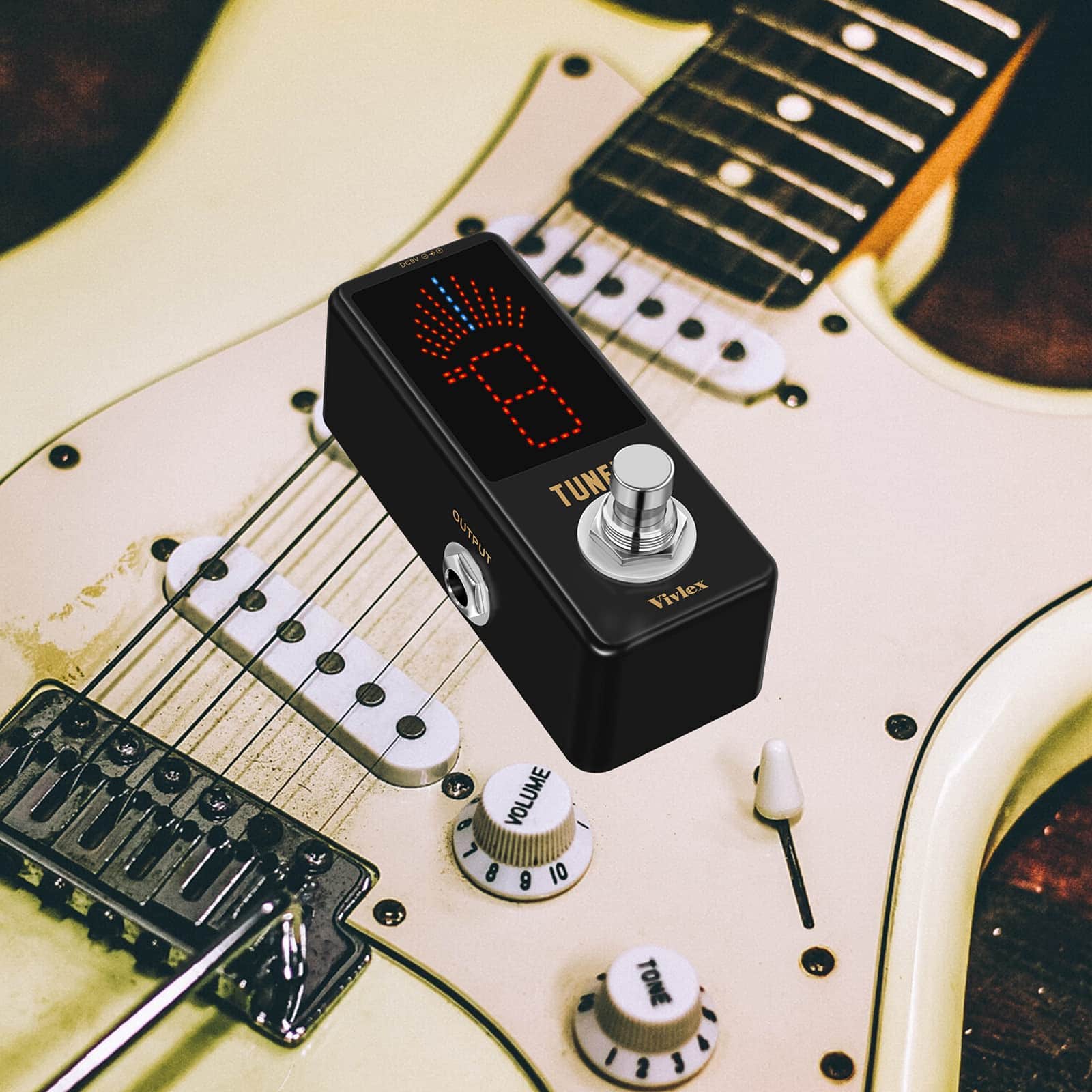 Pedal de Afinador Cromático Vivlex HD LED Display Mini - Imagen 4