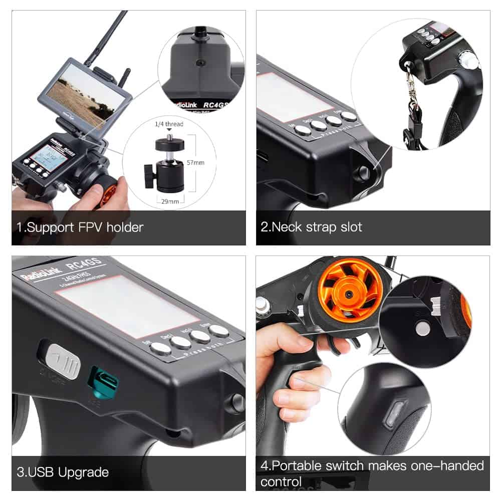 ATA HOBBY Radiolink RC4GS V3(V2 Upgrade) Transmisor de - Imagen 10