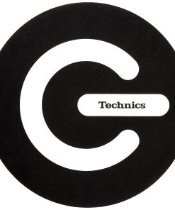 Par de legendarios Slipmats Magma Technics On Off, negro,