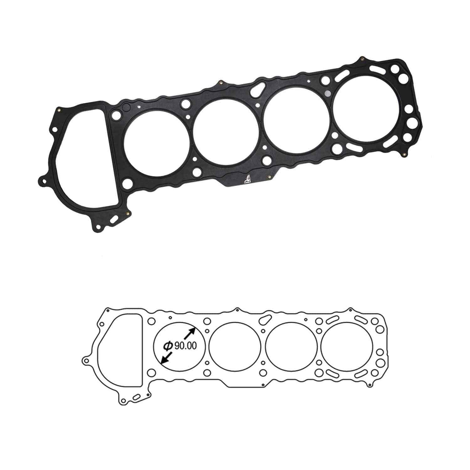 Junta de culata SIRUDA para Nissan KA24 Silvia 240SX (90 mm
