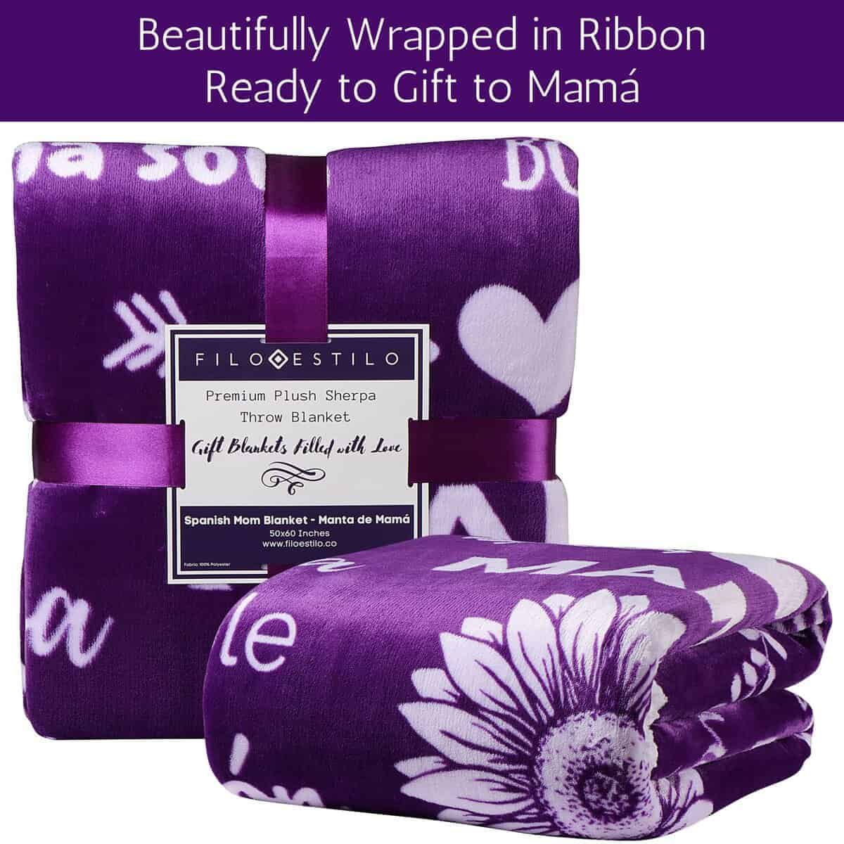 FILO ESTILO Regalos para Mamá, Manta para Mamá en Español, - Imagen 9