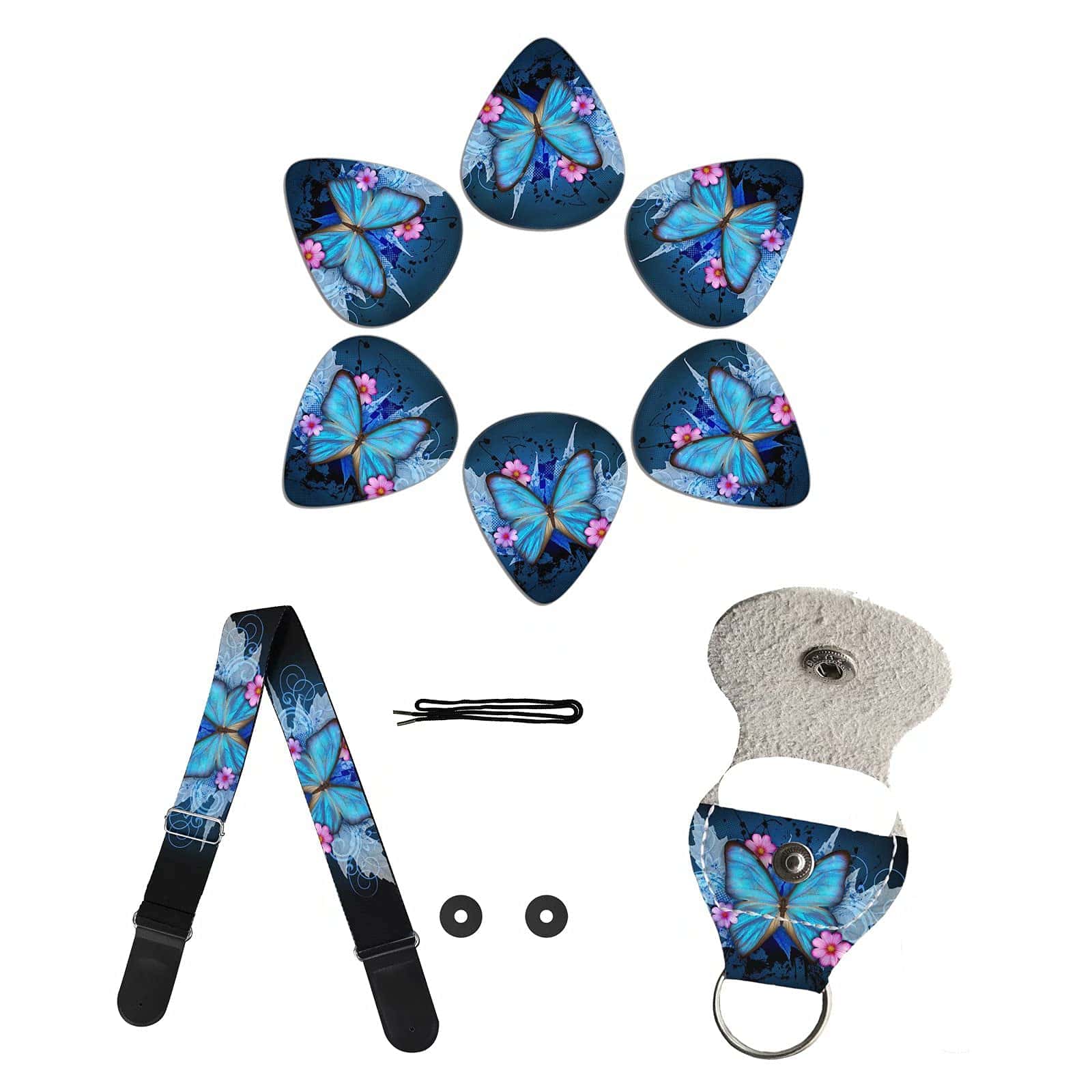 Correa de Guitarra KUIFORTI, Funda para Púas de Guitarra,