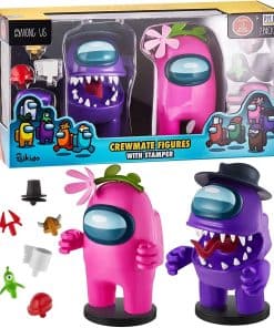 Figuras P.M.I. de tripulantes de Among Us con sellos (2) -