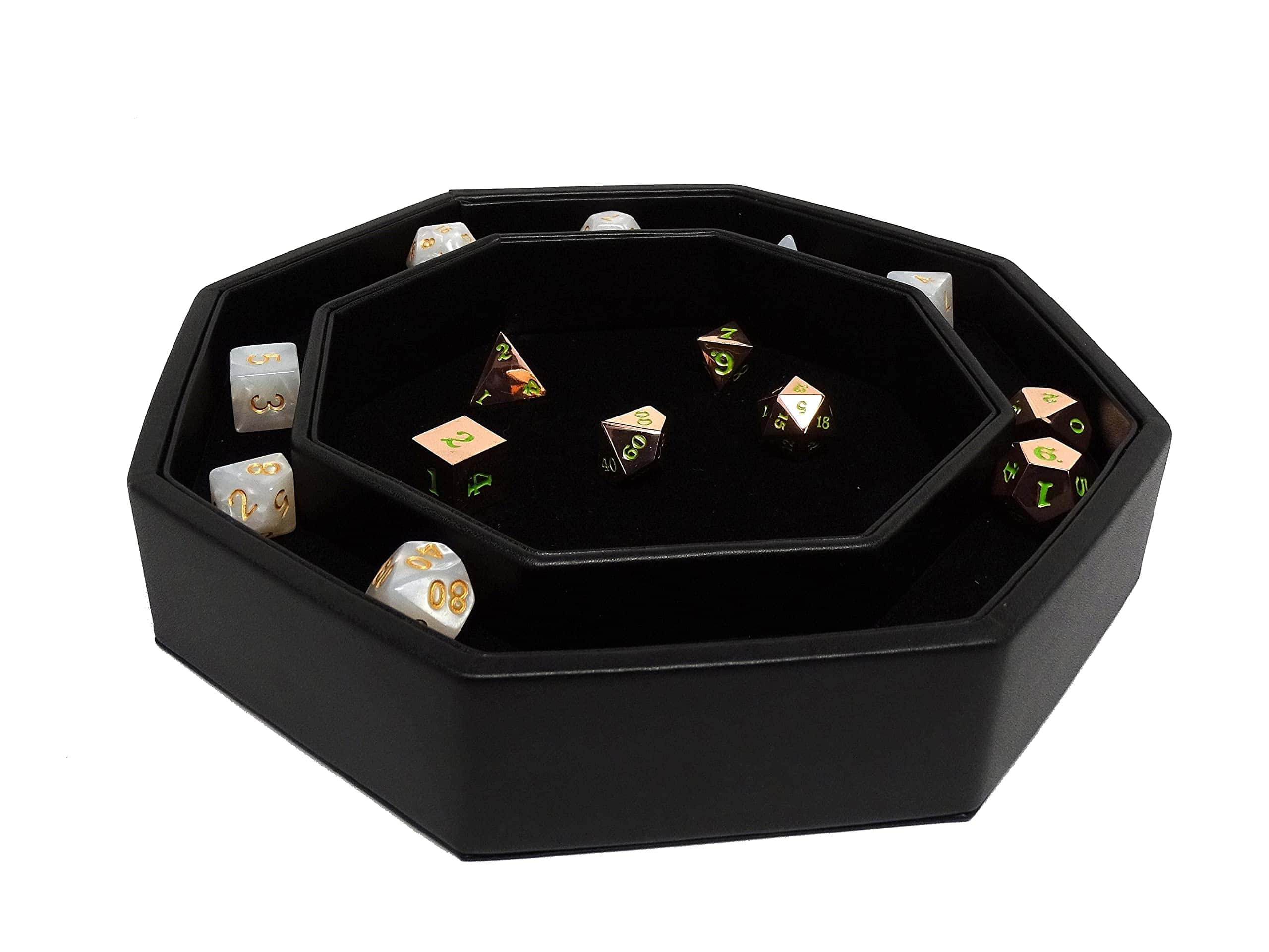 Bandeja de dados de 8 pulgadas con tapa y área de - Imagen 5