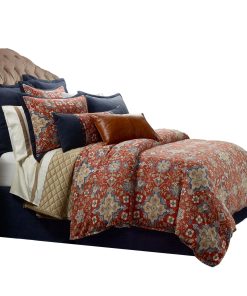 Juego de Edredón de Flores Melinda de Lino Lavado HiEnd