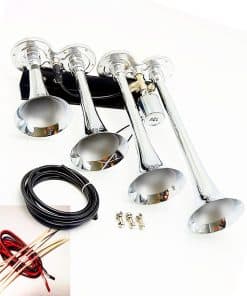 YIYDA Claxon de Aire para Automóvil Fuerte Cuatro Tubos