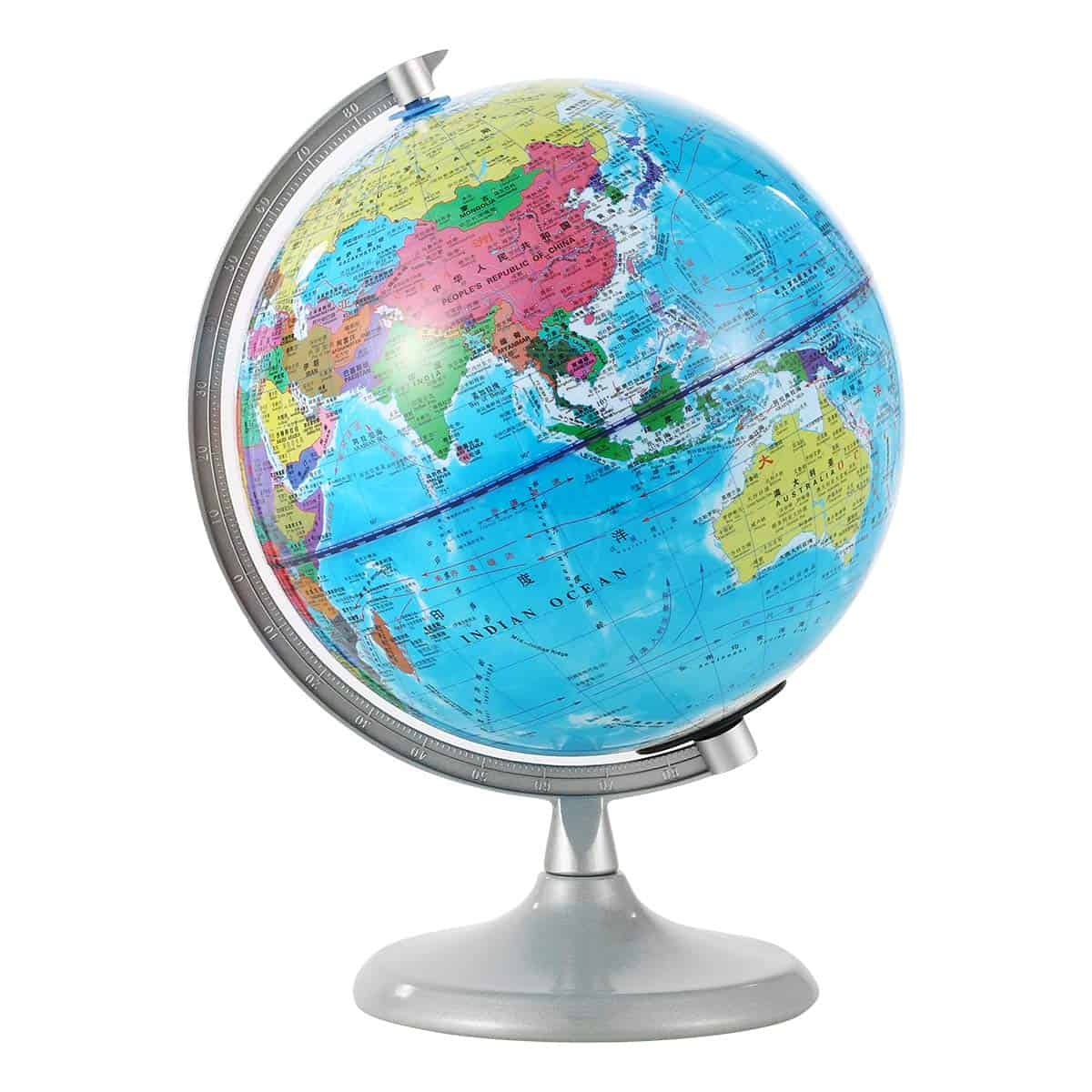 Globo del Mundo SH-RuiDu de 20cm con Luz Nocturna, Globo - Imagen 10