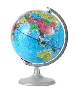 Globo del Mundo SH-RuiDu de 20cm con Luz Nocturna, Globo