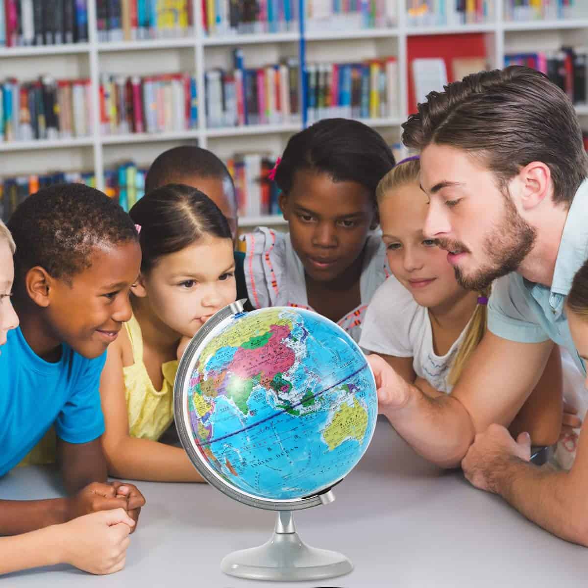 Globo del Mundo SH-RuiDu de 20cm con Luz Nocturna, Globo - Imagen 5