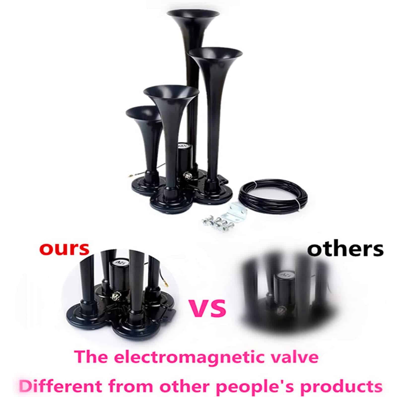 YIYDA Bocina de coche Altavoz de aire altavoz galvanizado - Imagen 3