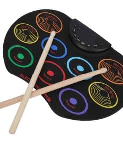 Kit de Batería Electrónica Portátil de 9 Pads Digitales