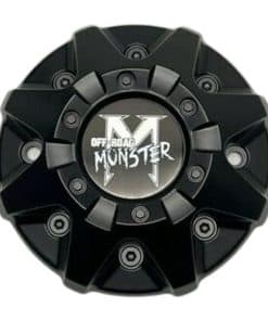 Tapa central de rueda Monster Off-Road Matte Black C-224-3