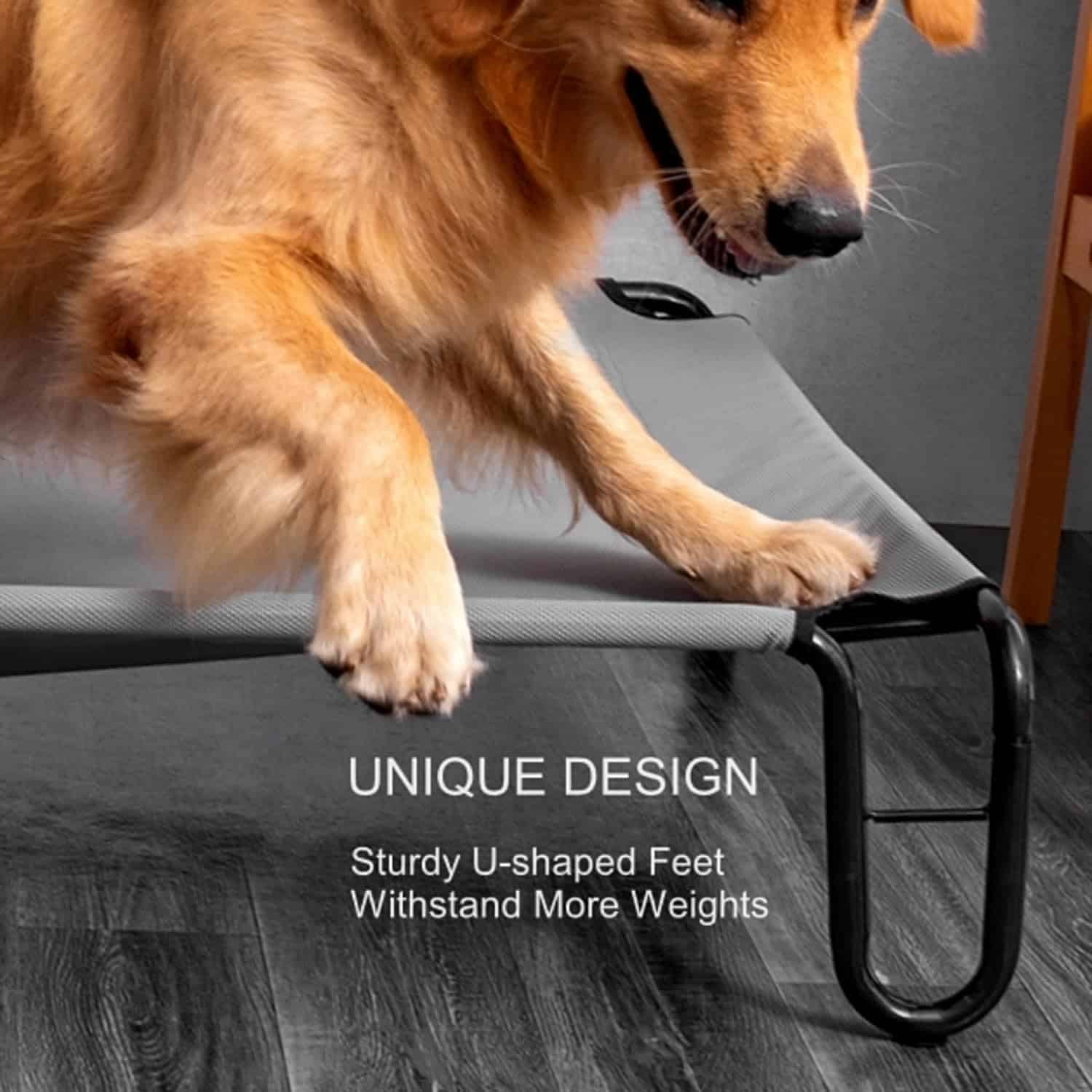 Cama elevada para perros BestVida, 43 x 30 x 8 pulgadas - Imagen 4