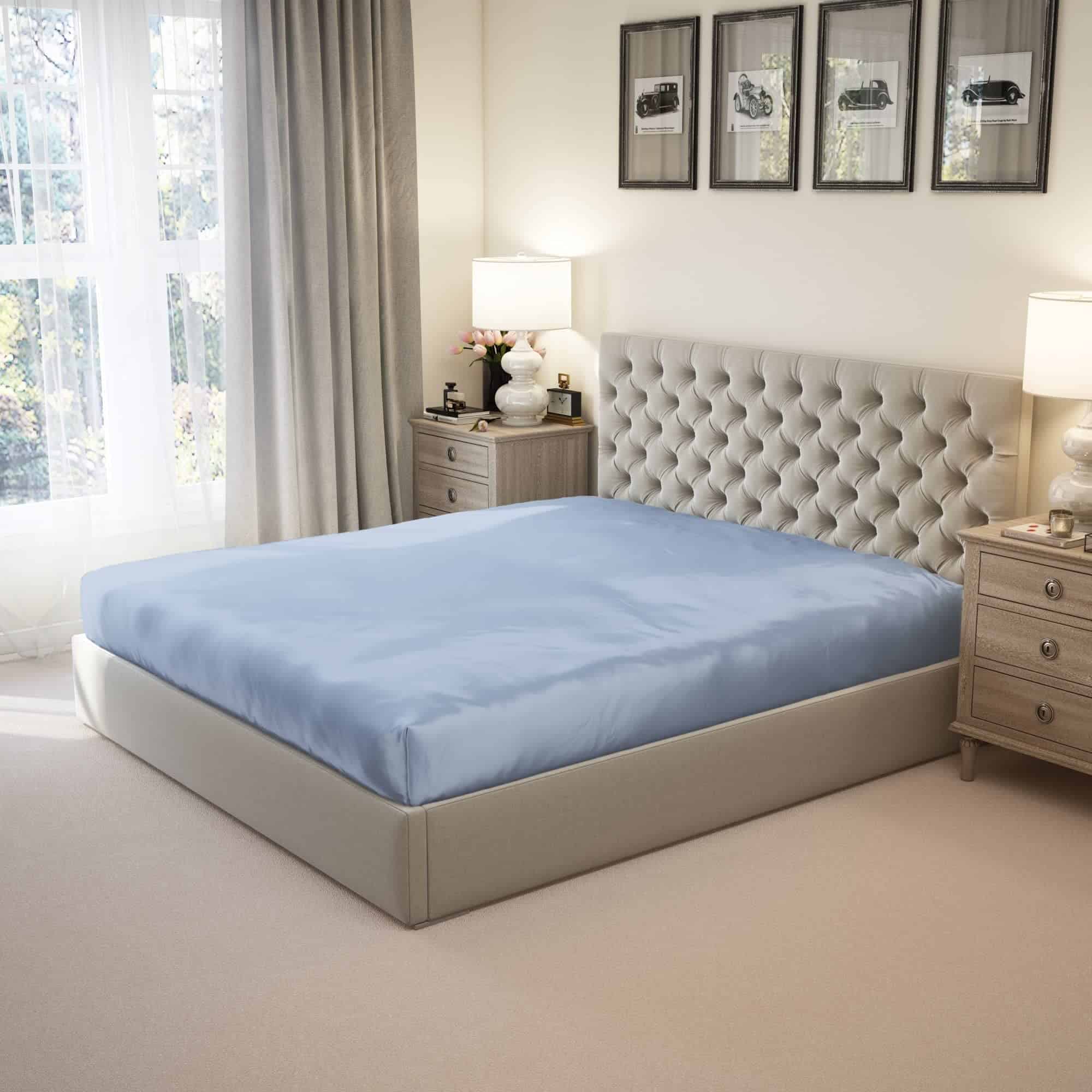 Sábana Ajustable de Seda 100% Pura King de Mulberry Park 22