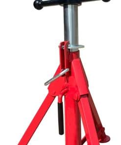 Soporte para tubos con cabeza en V ajustable en altura