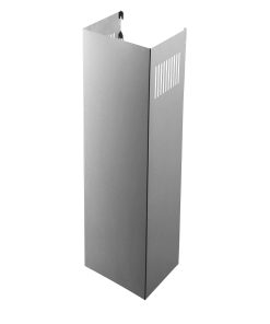 Extensión de chimenea de acero inoxidable -Plata
