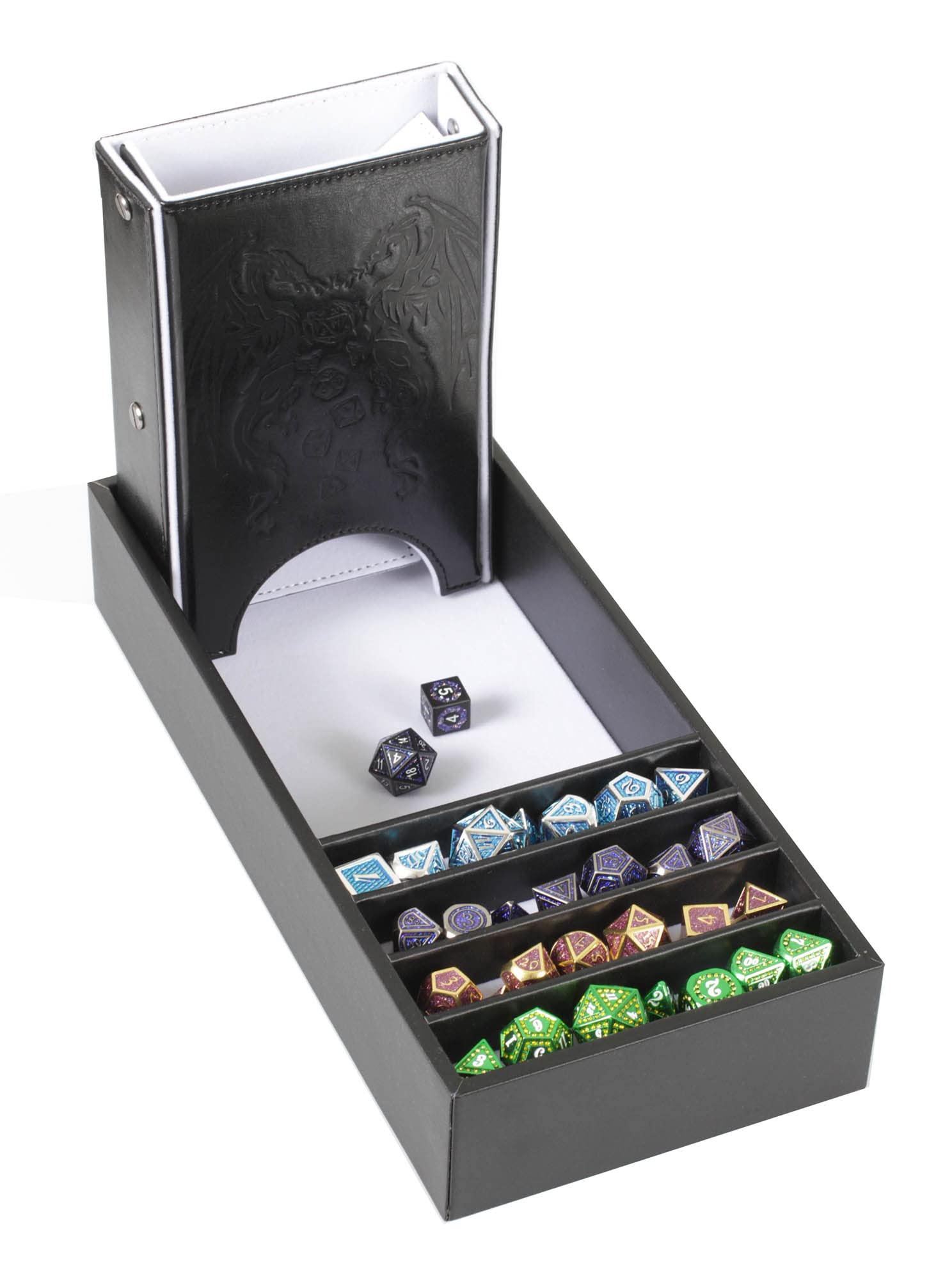 Juego de Bandeja de Dados y Torre de Dados de Forged Dice