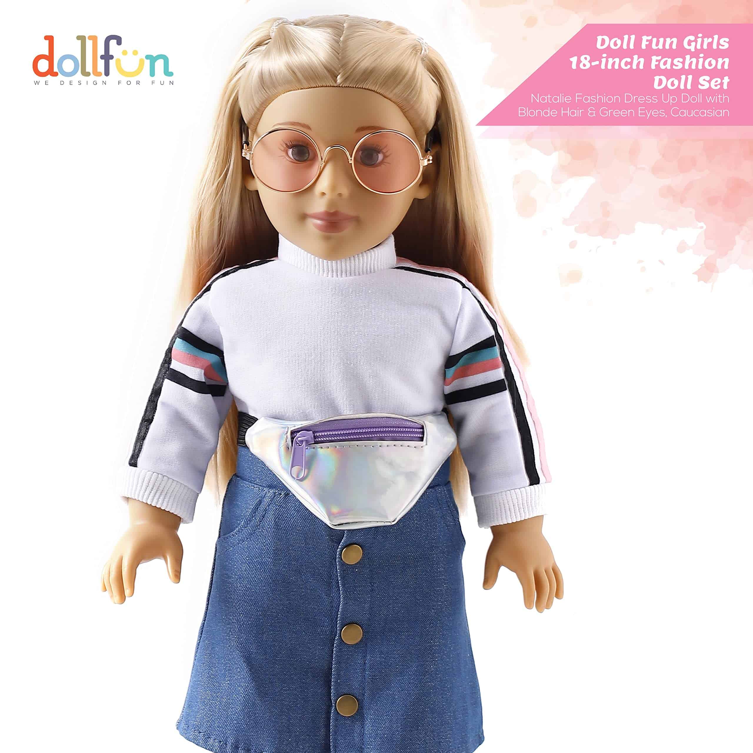 Conjunto de muñeca de moda de College Girls de 18 pulgadas - Imagen 4