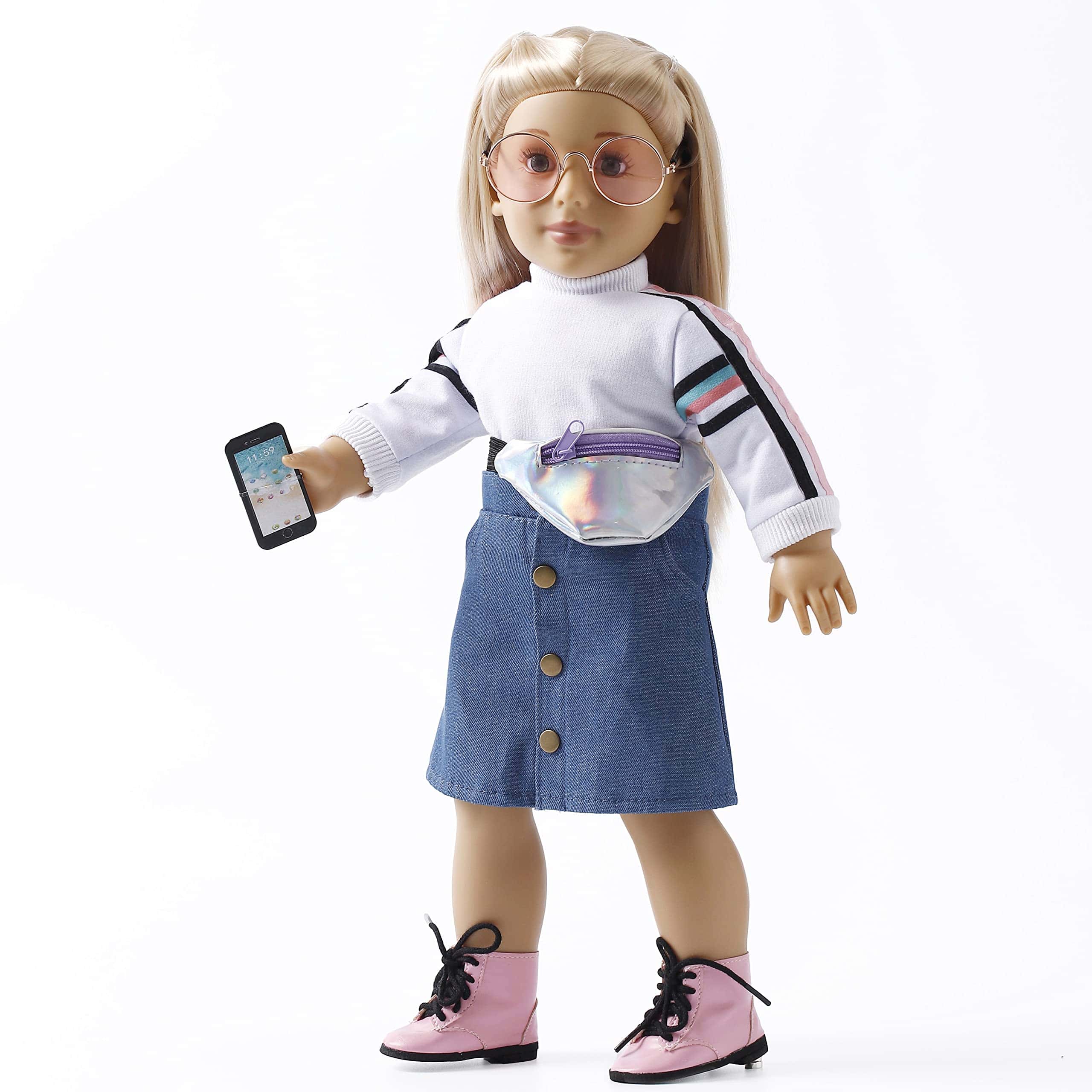 Conjunto de muñeca de moda de College Girls de 18 pulgadas
