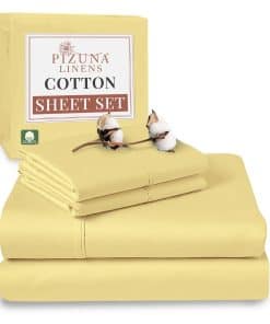 Juego de sábanas 100% algodón Pizuna King Size, lujosas