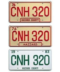 Placas de Metal Estampadas Dukes of Hazzard CNH 320