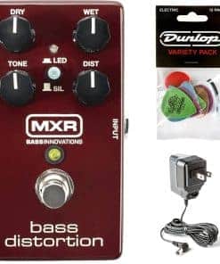 Pedal de Distorsión para Bajo Briskdrop MXR M85 con Fuente