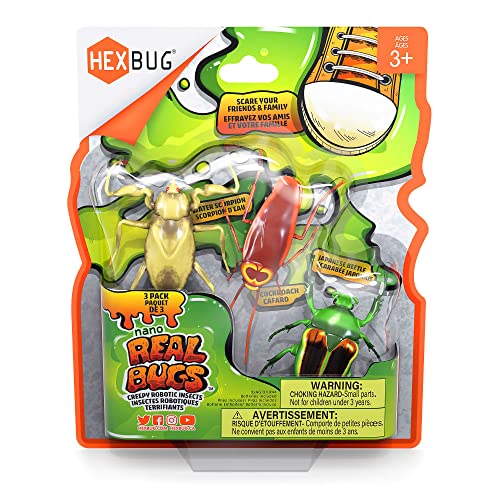 Paquete de 3 HEXBUG Real Bugs Nanos, Figuras de Juguete de - Imagen 7