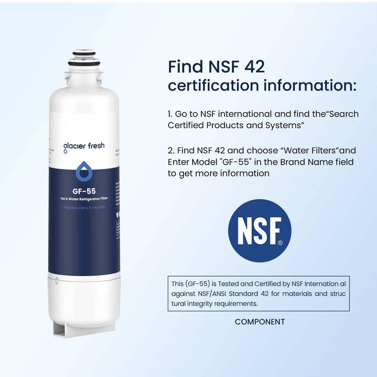 Filtro de Agua para Refrigerador GLACIER FRESH Reemplazo - Imagen 5