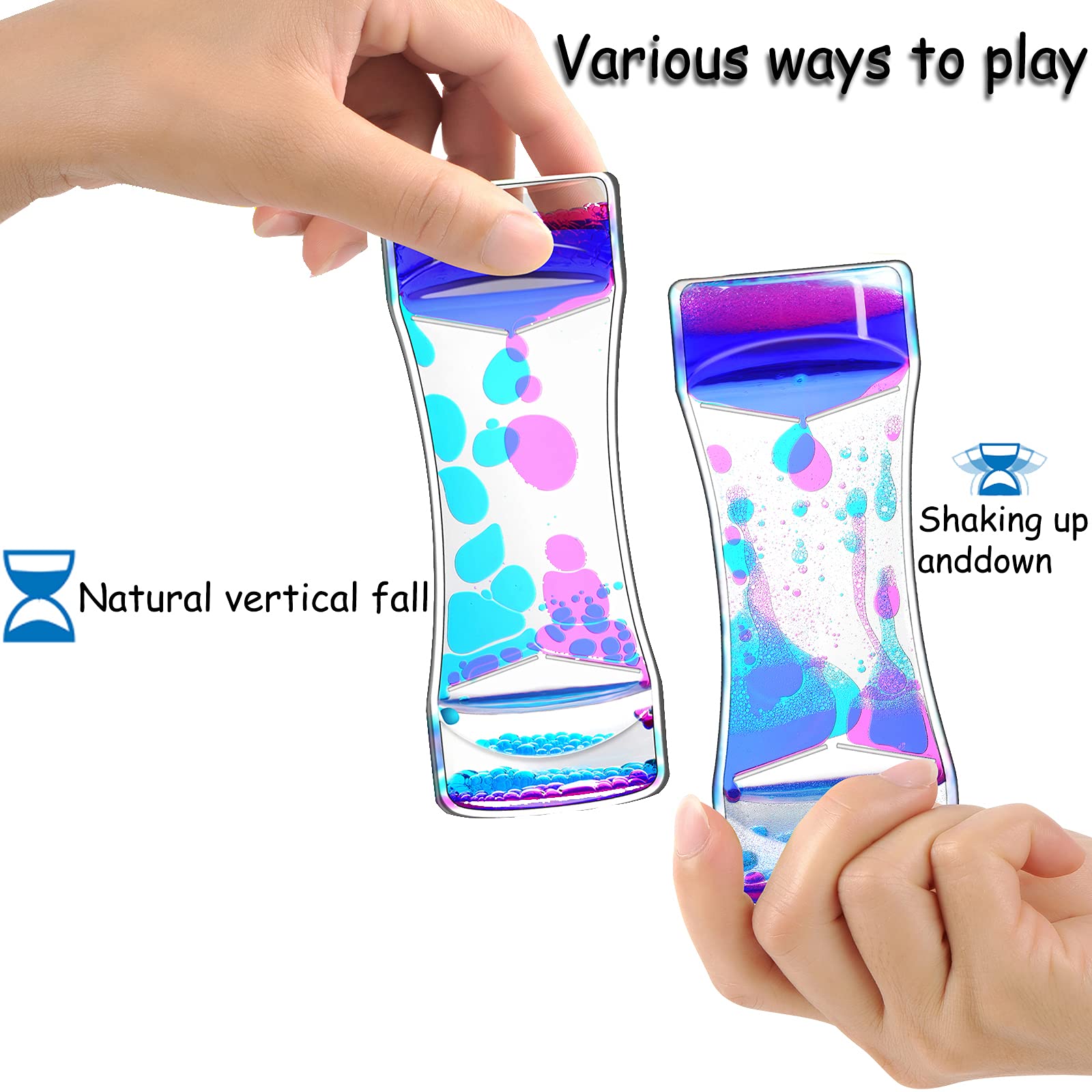 Pack de 10 FKYTION Liquid Motion Bubbler Timer - Grandes - Imagen 5