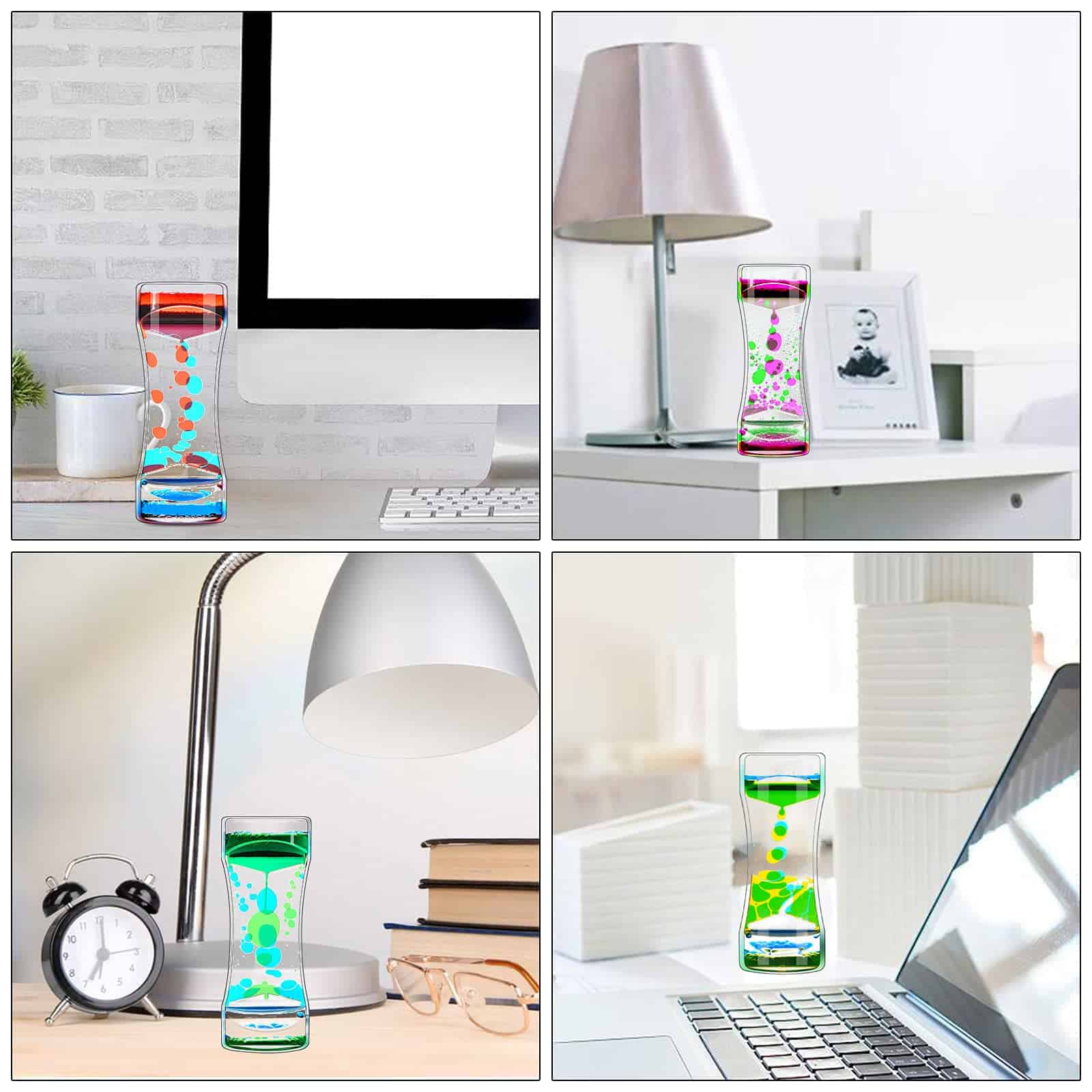 Pack de 10 FKYTION Liquid Motion Bubbler Timer - Grandes - Imagen 7