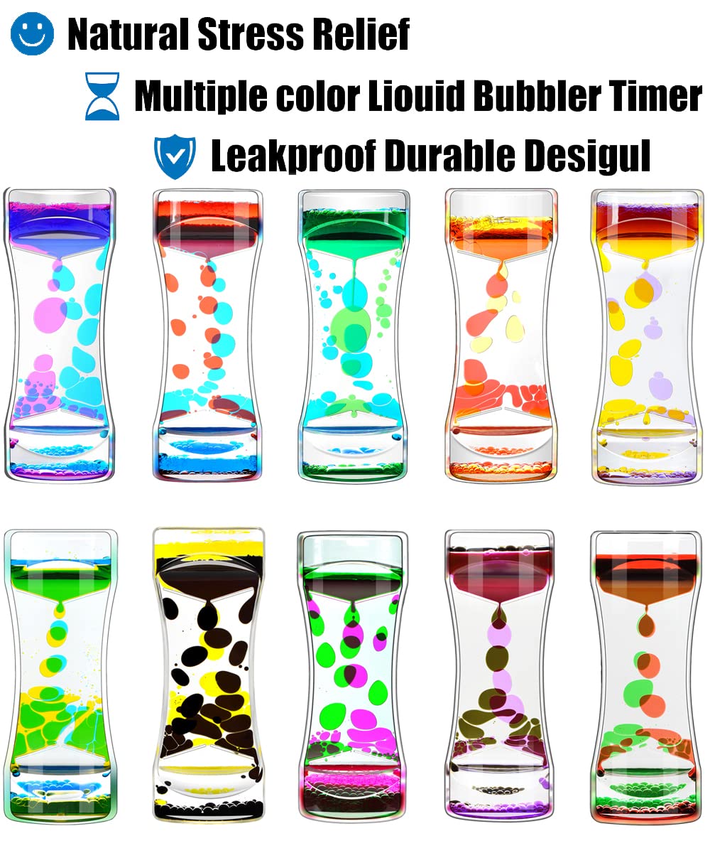 Pack de 10 FKYTION Liquid Motion Bubbler Timer - Grandes - Imagen 4