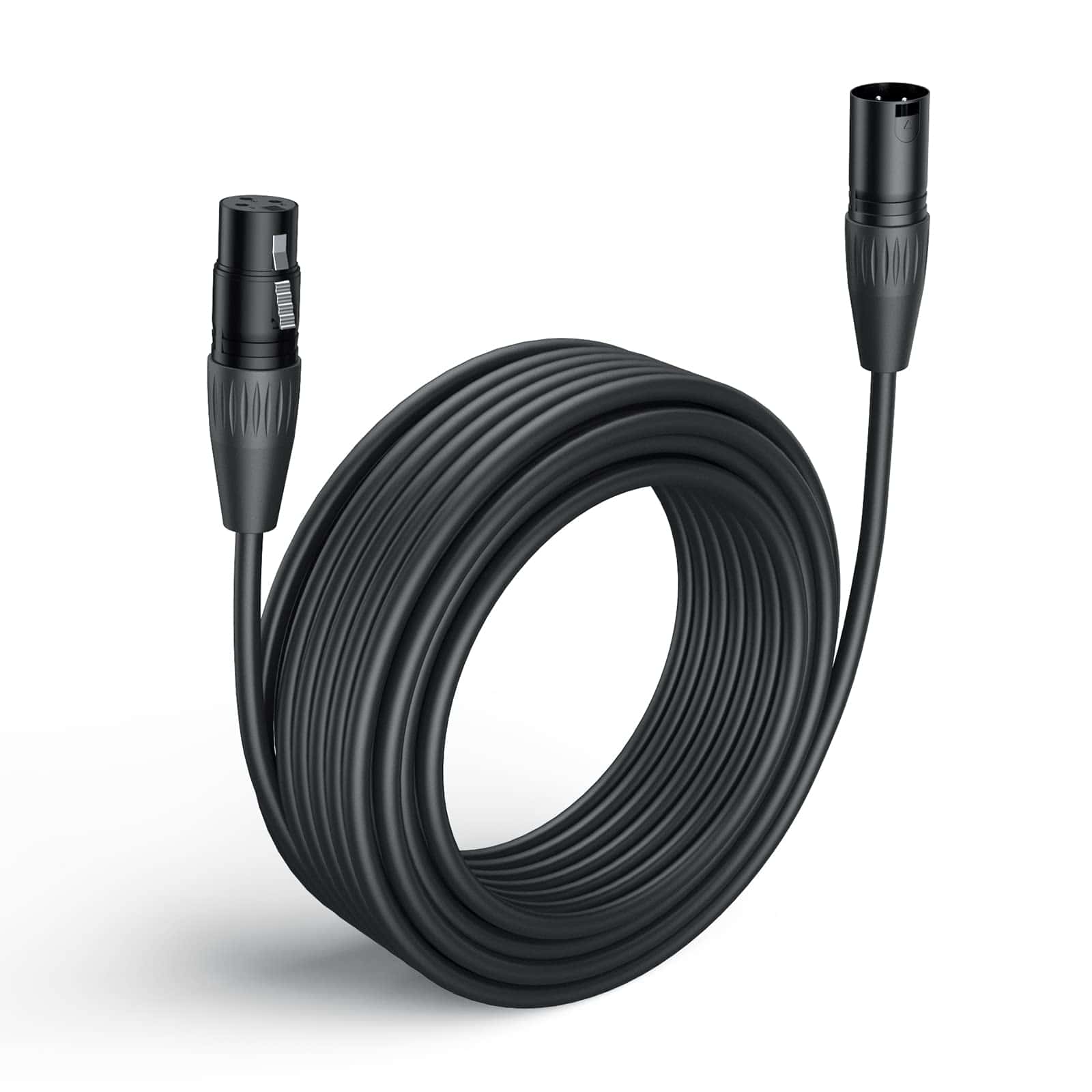 Cable de Micrófono XLR Macho a Hembra de 50 pies (Cobre