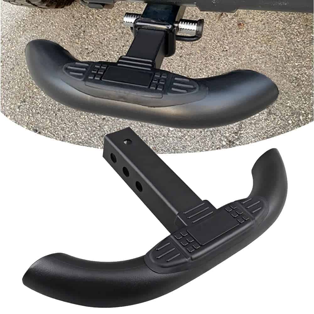 Paso de enganche para receptores de 2 pulgadas, Negro,