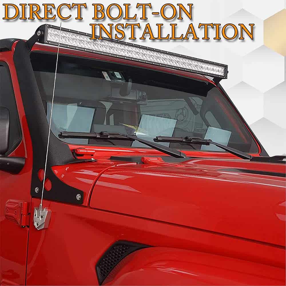 Soporte de Barra de Luz LED Samman 50'' Textura Negro - Imagen 6