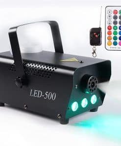 Máquina de Humo de 500W con Luces LED Control Remoto