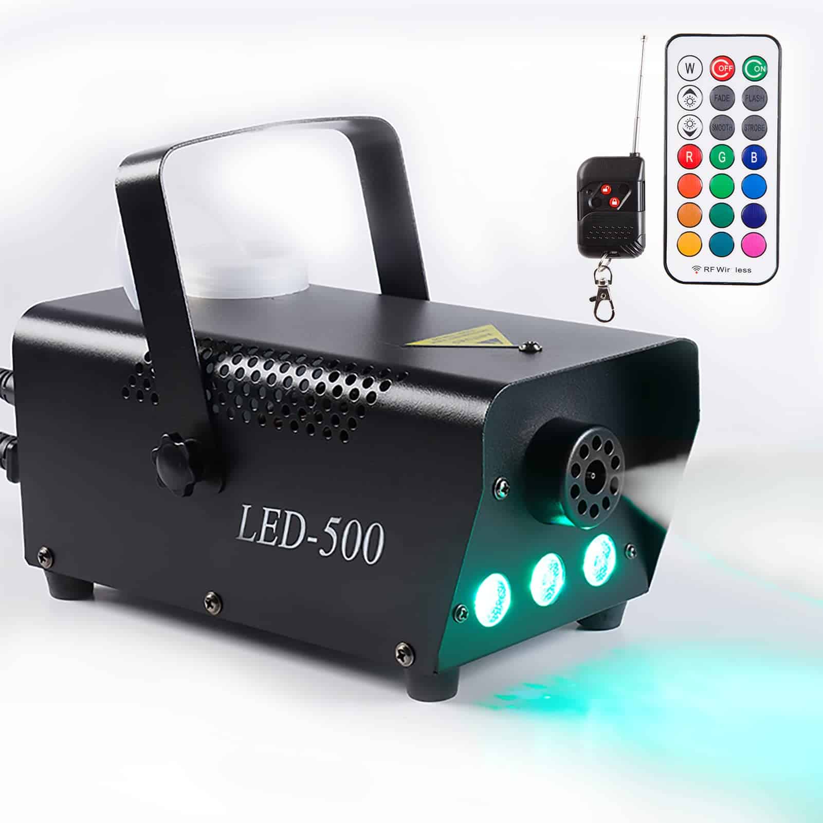 Máquina de Humo de 500W con Luces LED Control Remoto