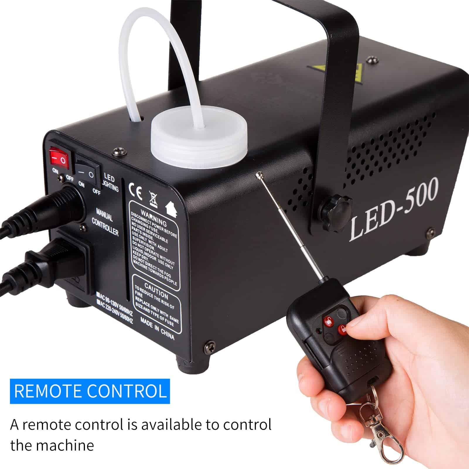 Máquina de Humo de 500W con Luces LED Control Remoto - Imagen 5