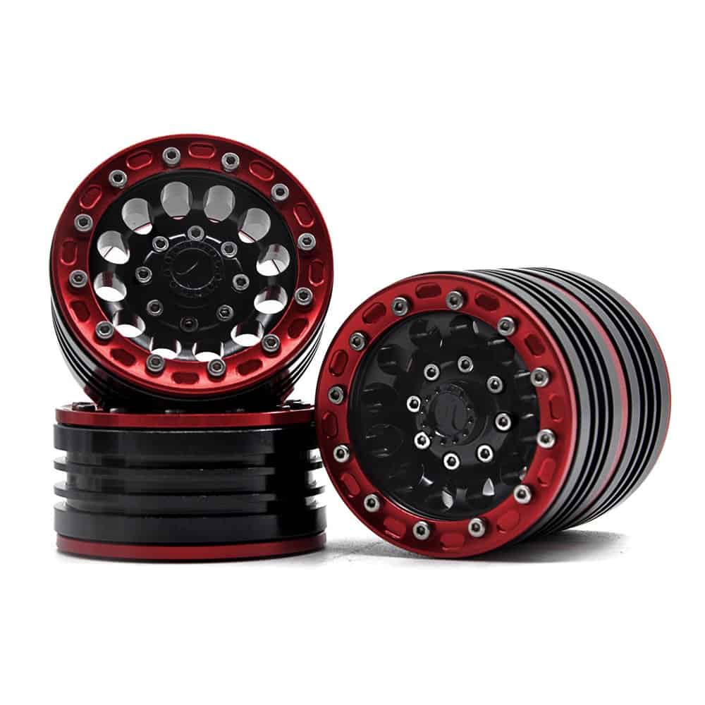 MOHERO 1/10 1.9'' Ruedas de aleación Beadlock para RC