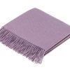 Manta de Lana de Alpaca Moon, Malva, Hecha en Reino Unido