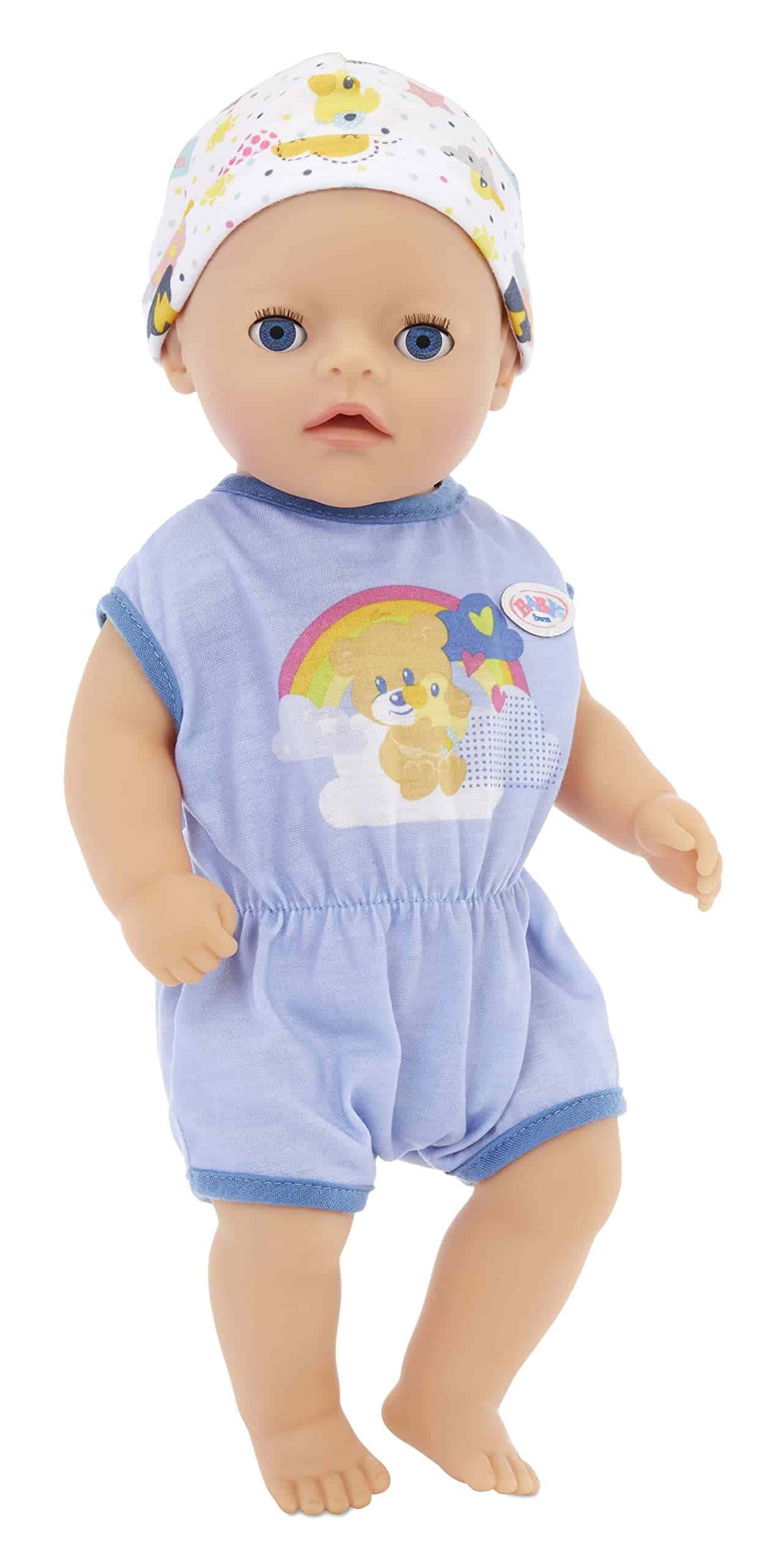 Muñeco Bebé Nacido Interactivo de 14" - Niño con Ojos - Imagen 8