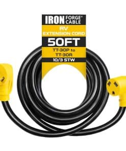 Cable de Extensión RV de 30 Amperios Iron Forge - Cable de