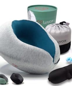 Almohada de cuello de viaje de espuma viscoelástica de alta