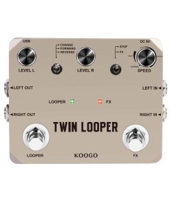 Pedal de Efectos de Guitarra Eléctrica Koogo Twin Looper