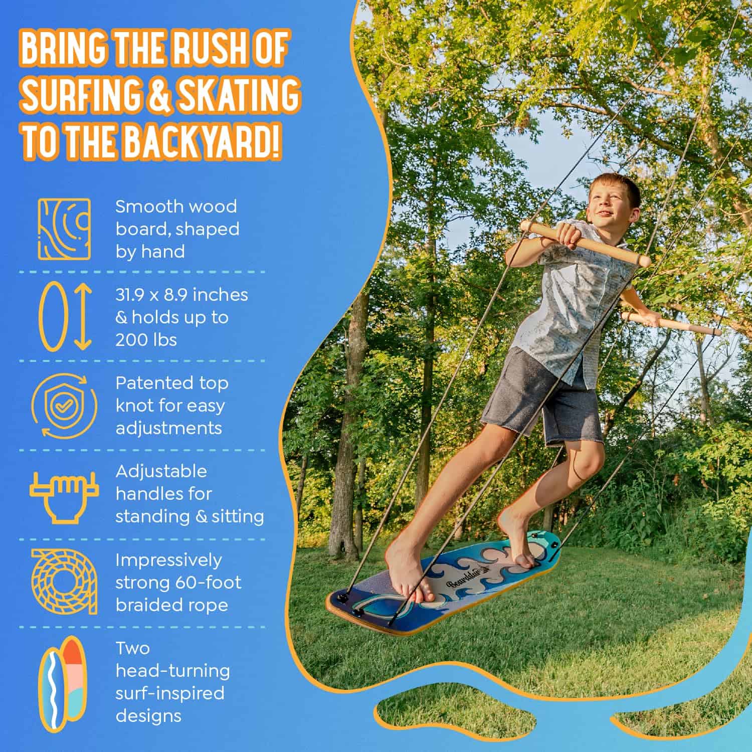 Columpio de pie para exteriores para niños - Columpio en - Imagen 6