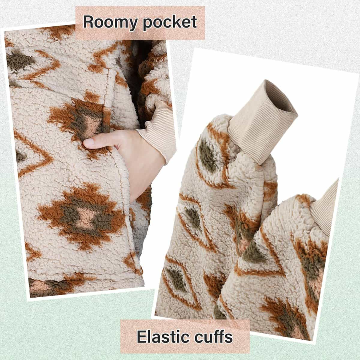 Manta con capucha Catalonia Southwestern Aztec, Sudadera - Imagen 4