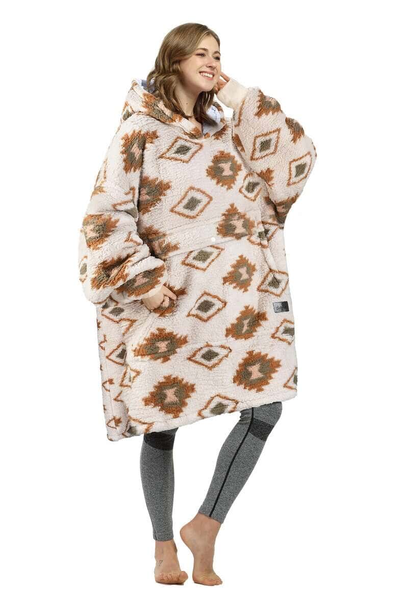 Manta con capucha Catalonia Southwestern Aztec, Sudadera