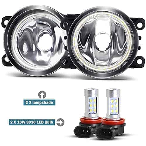 Luces de Niebla de Ojo de Ángel con Anillo Halo DRL para - Imagen 3