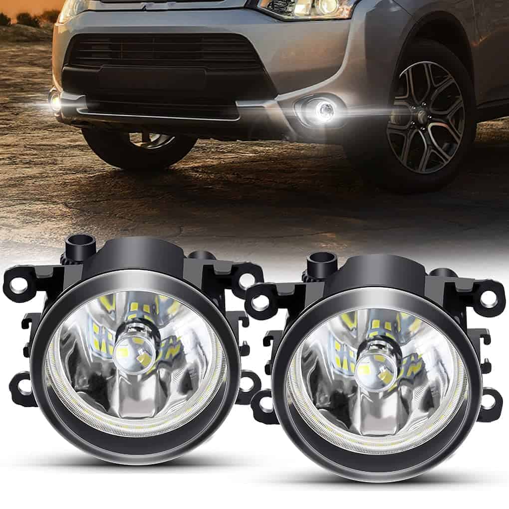 Luces de Niebla de Ojo de Ángel con Anillo Halo DRL para