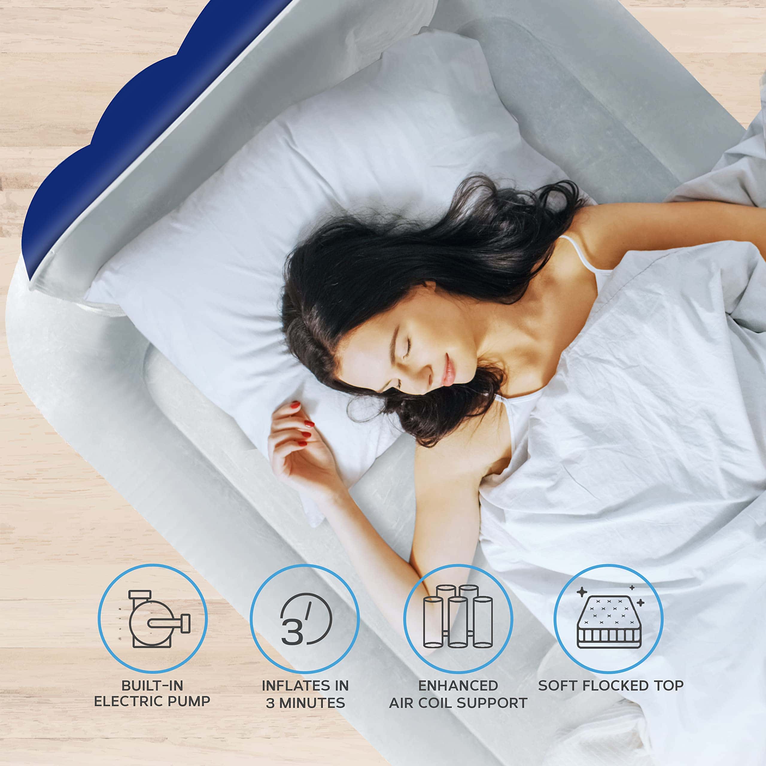 Cama de Aire Get Fit con Bomba Eléctrica Incorporada - - Imagen 6